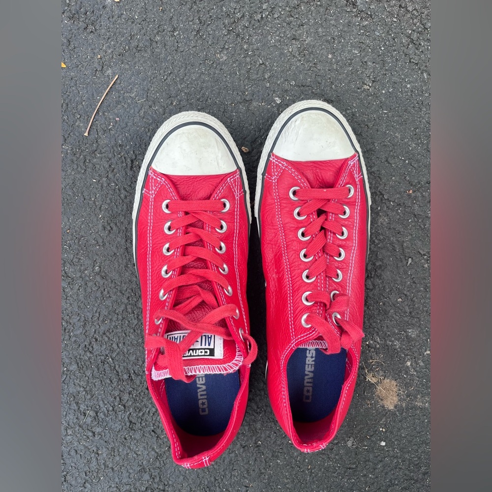 Converse Classic Red Sneakers with White Trim